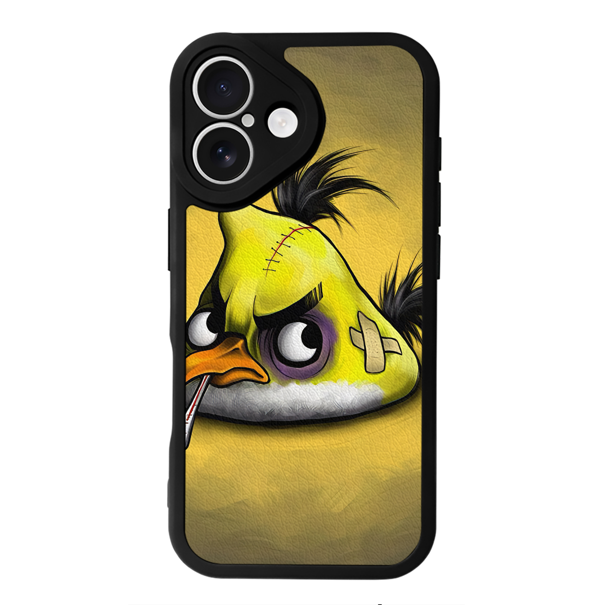 （画像用） Angry Birds アングリーバード 【iPhone 16シリーズ対応】シリコンスマホケース（レザー調） 材質：シリコン